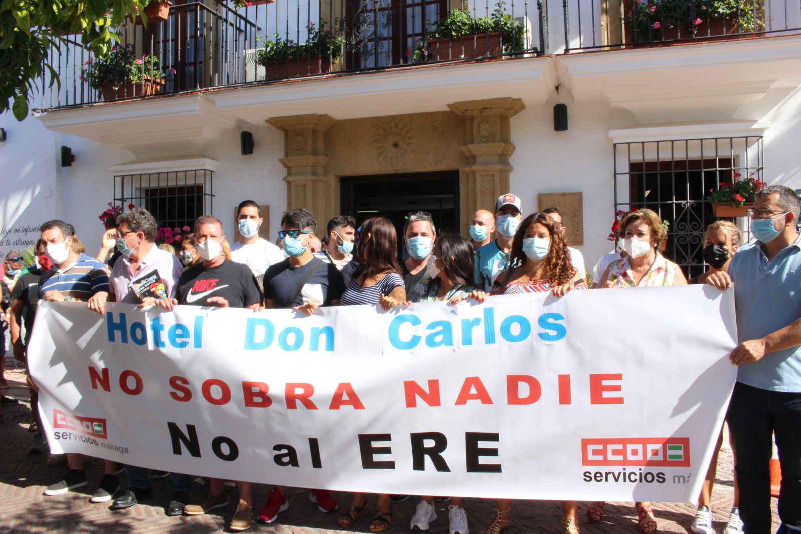 Los trabajadores del hotel Don Carlos se manifestarán este viernes por las calles de Marbella.