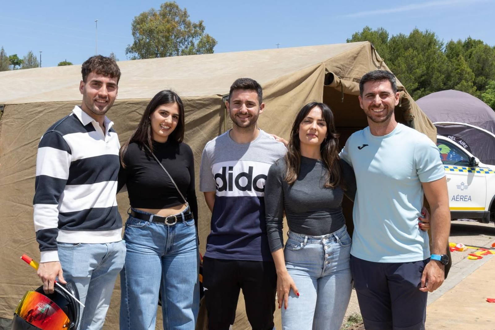 Exhibición de la Patrulla Aspa del Ejército del Aire y del Espacio con motivo del 1.200 aniversario de la capitalidad de Jaén