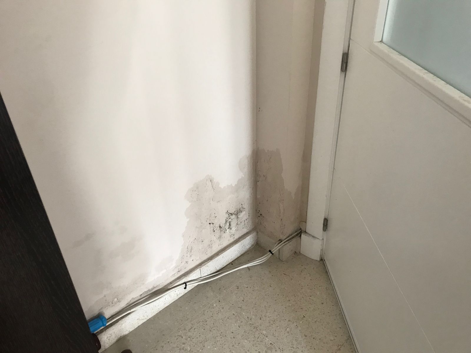 Graves problemas de humedad en viviendas protegidas de la Zona Sur