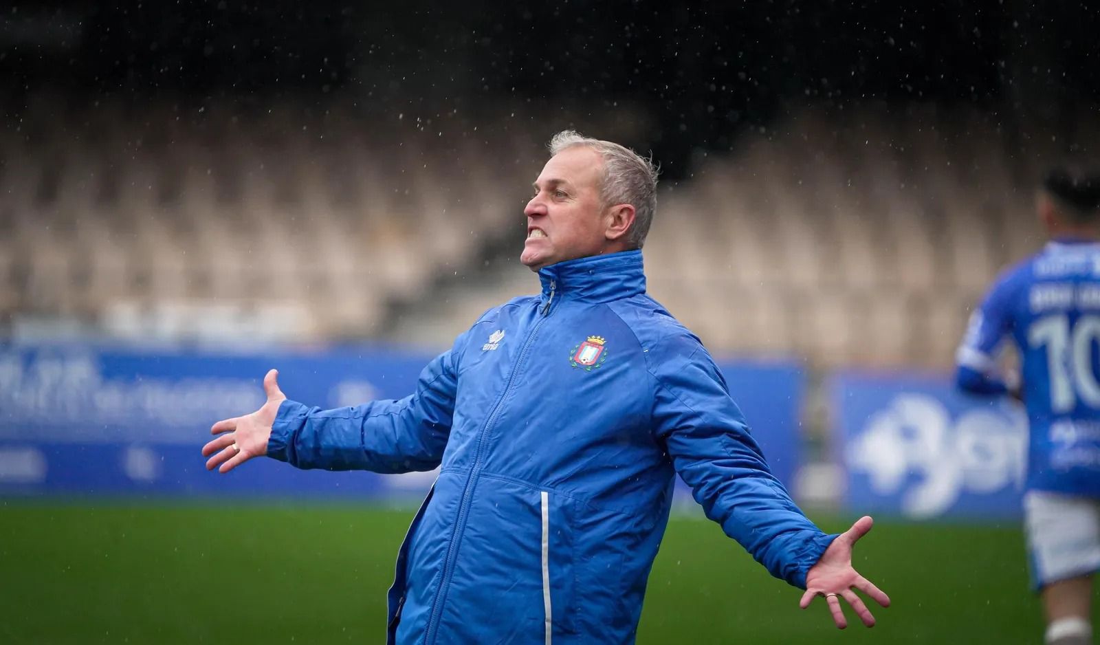 Sebas López, en el partido de la primera vuelta en Chapín.