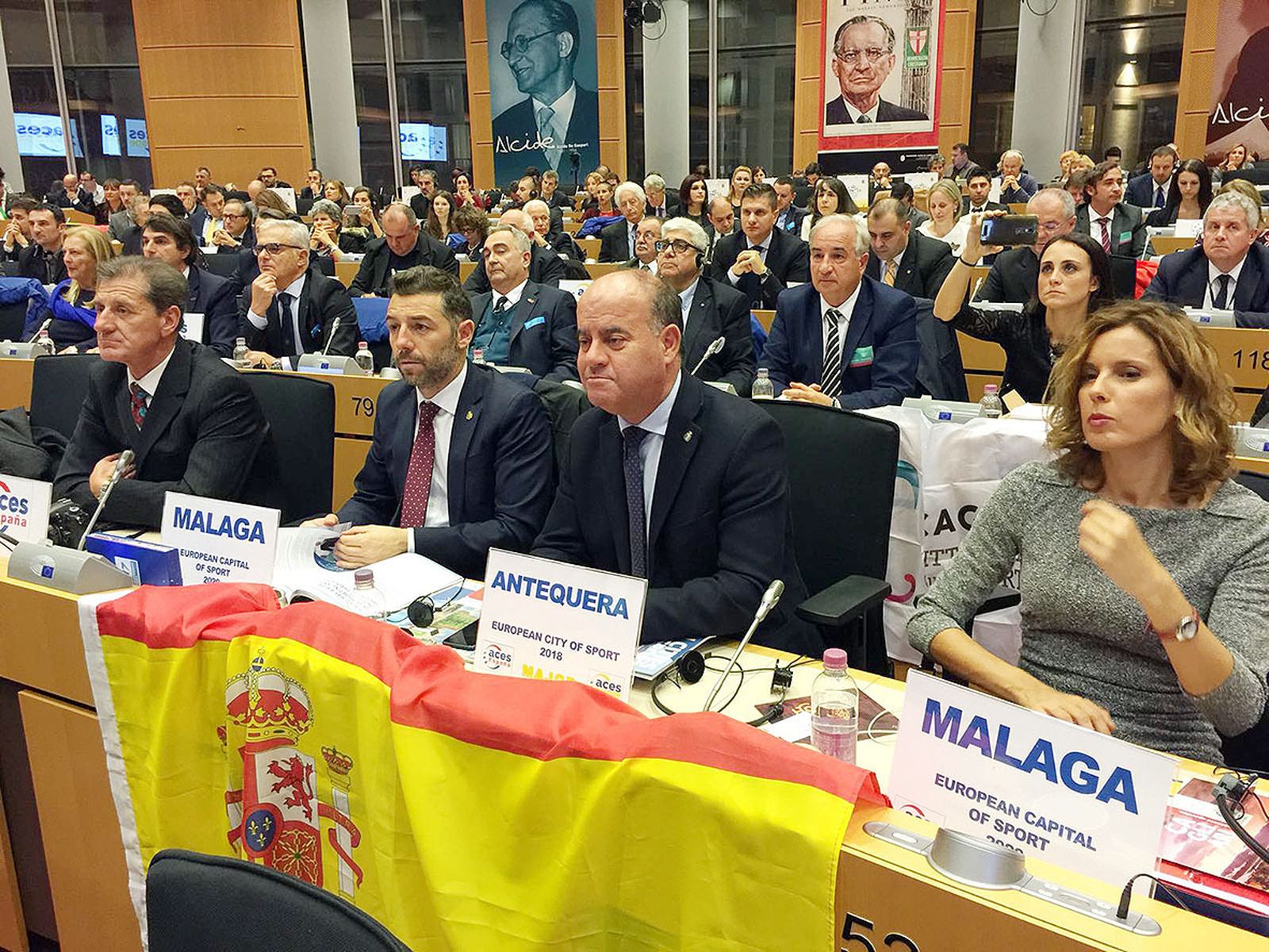Representación del Ayuntamiento de Antequera en el Parlamento europeo.