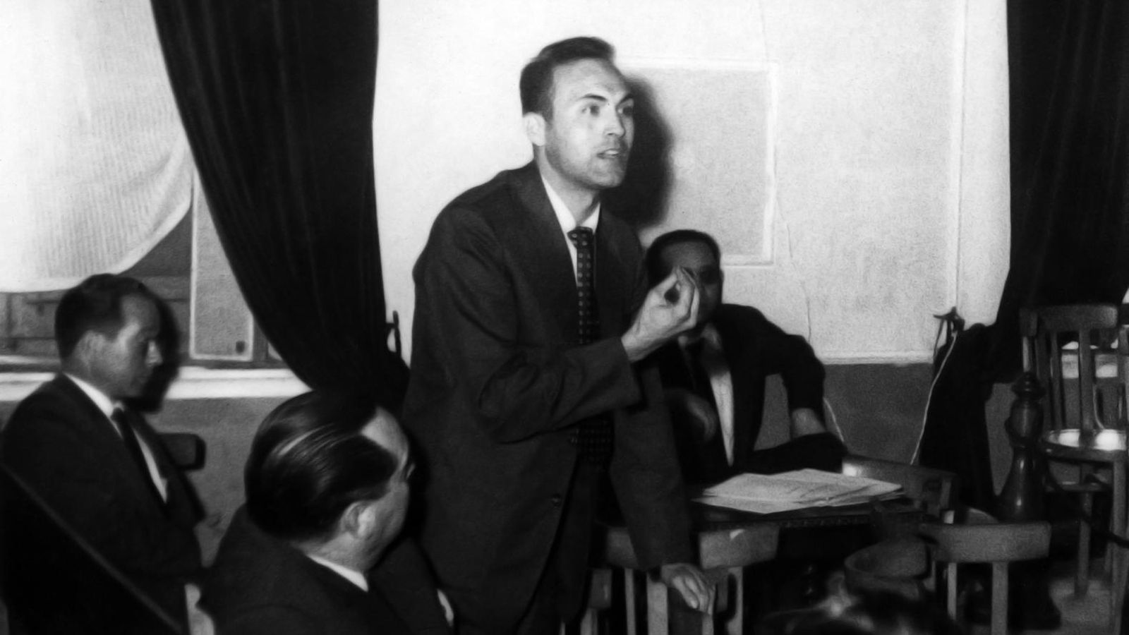 Juan del Águila en un acto cooperativista