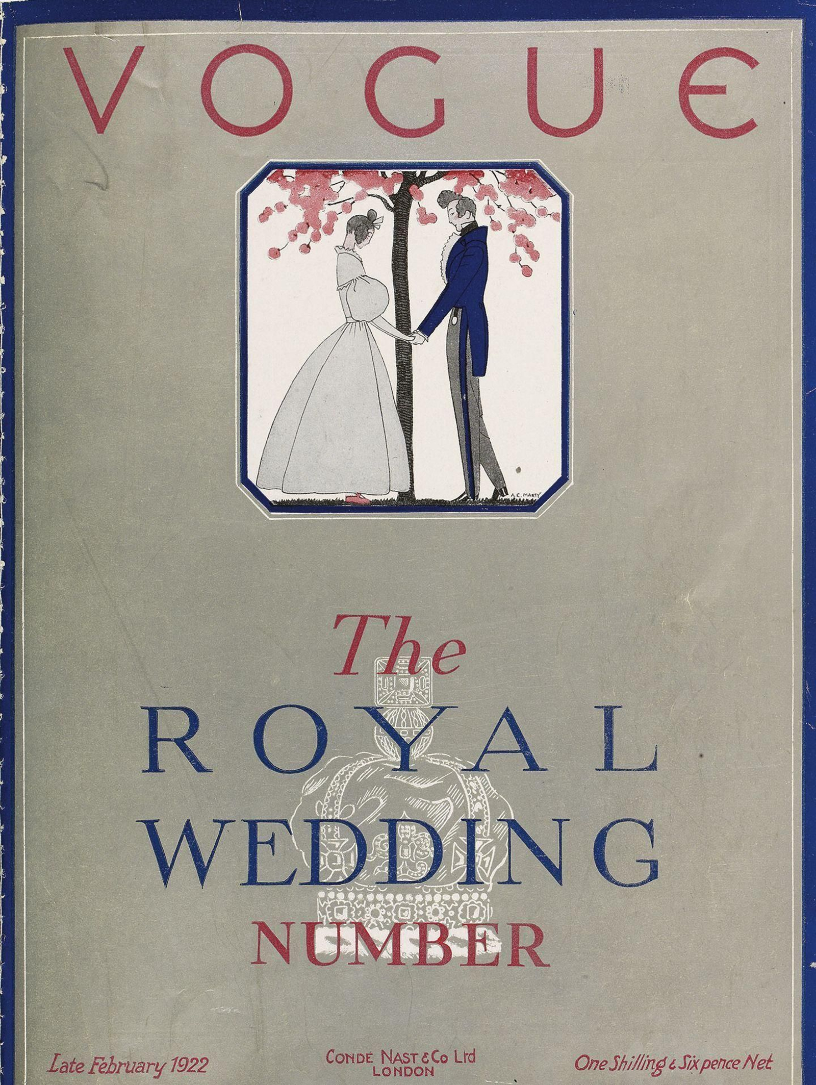 Portada de 'Vogue' con la boda de1922 Portada de 'Vogue' con la boda de1922