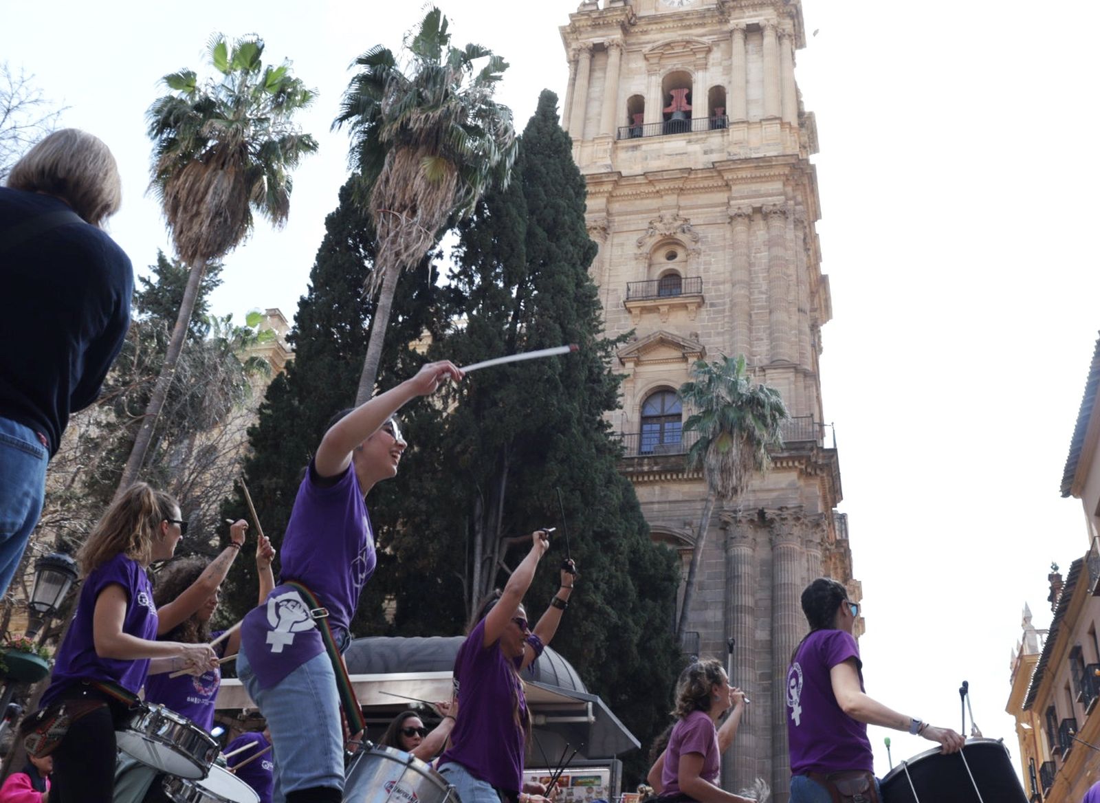 La manifestación del 8M en Málaga, en fotos