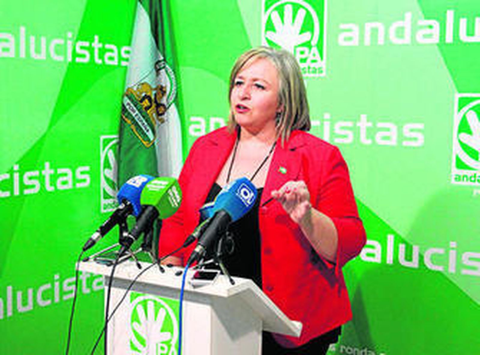 Isabel Barriga, en su comparecencia.