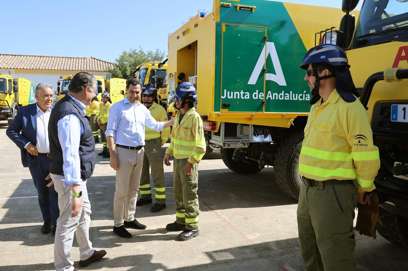 Imágenes de la presentación del Plan Infoca 2024 de prevención de incendios forestales