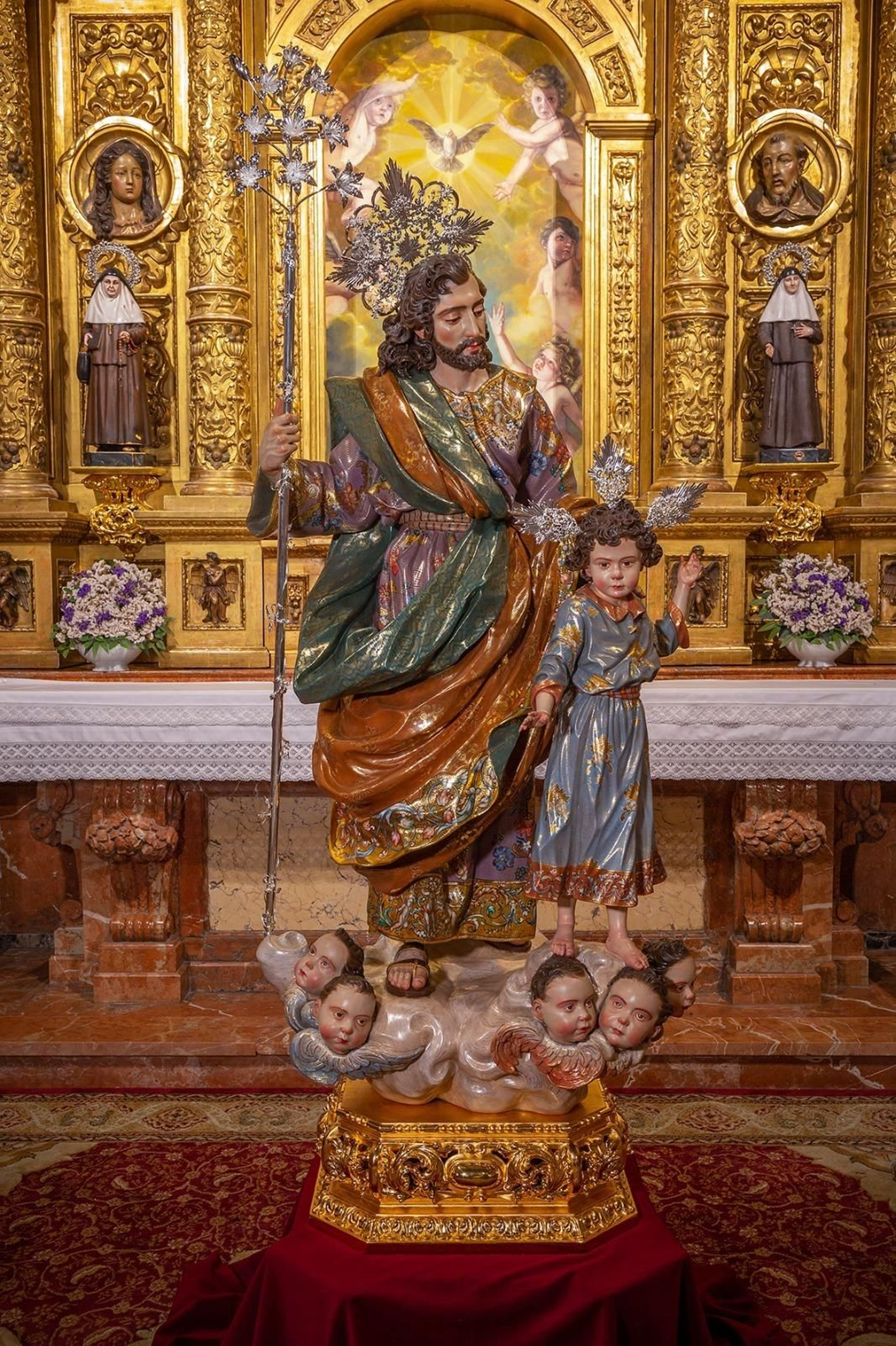 La nueva imagen de San José de la Macarena.