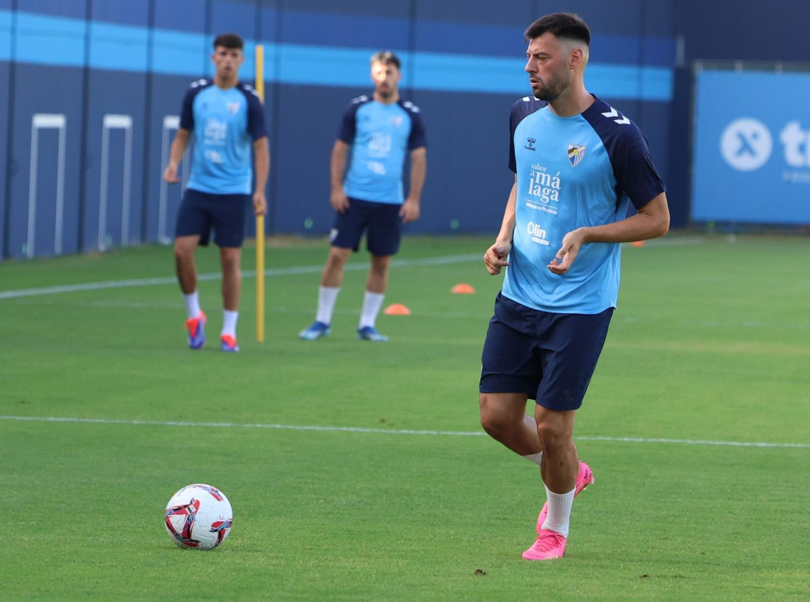 Haitam, como una moto en la última sesión del Málaga CF
