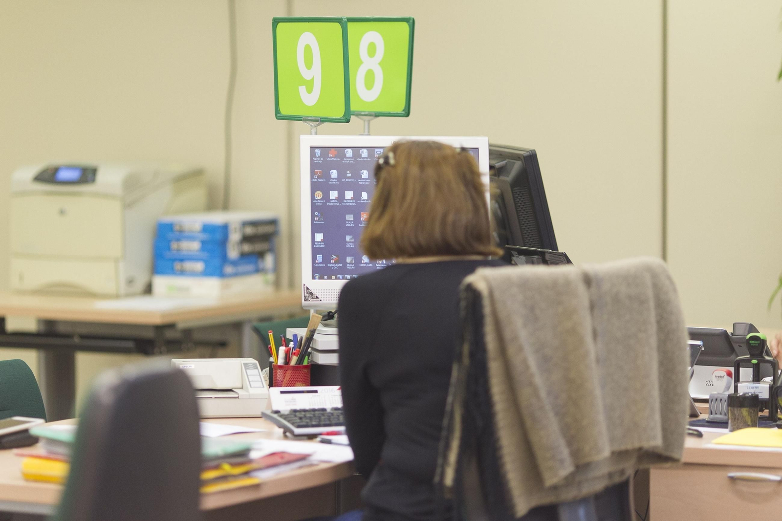 Una oficina de la Seguridad Social.