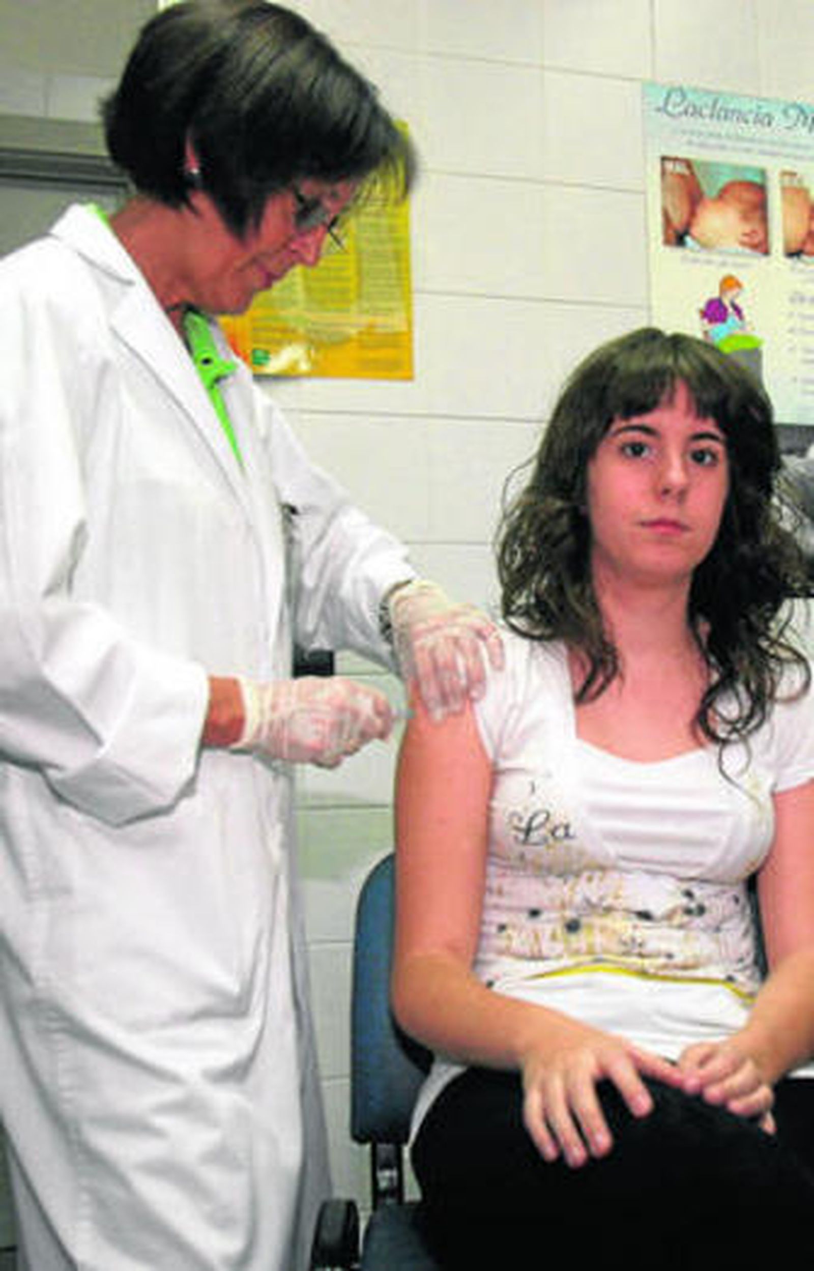 Vacunaciones en un centro de salud.