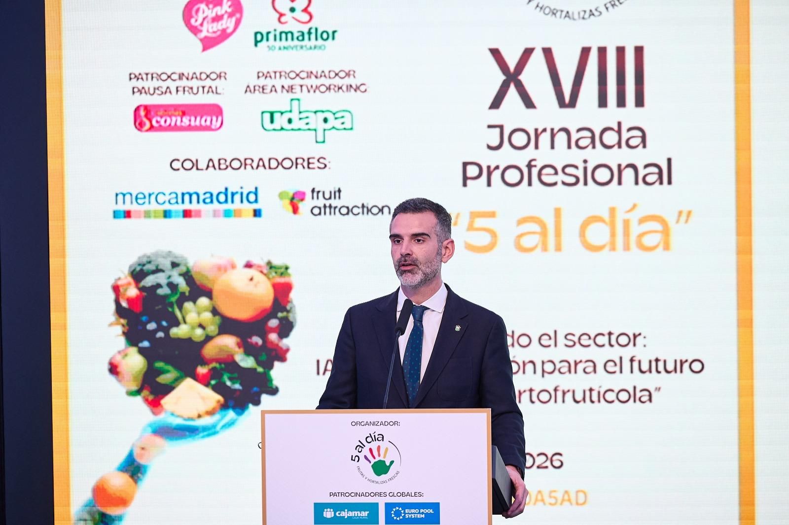 Fernández-Pacheco, en la Jornadas Profexionales organizadas por '5 al día'.