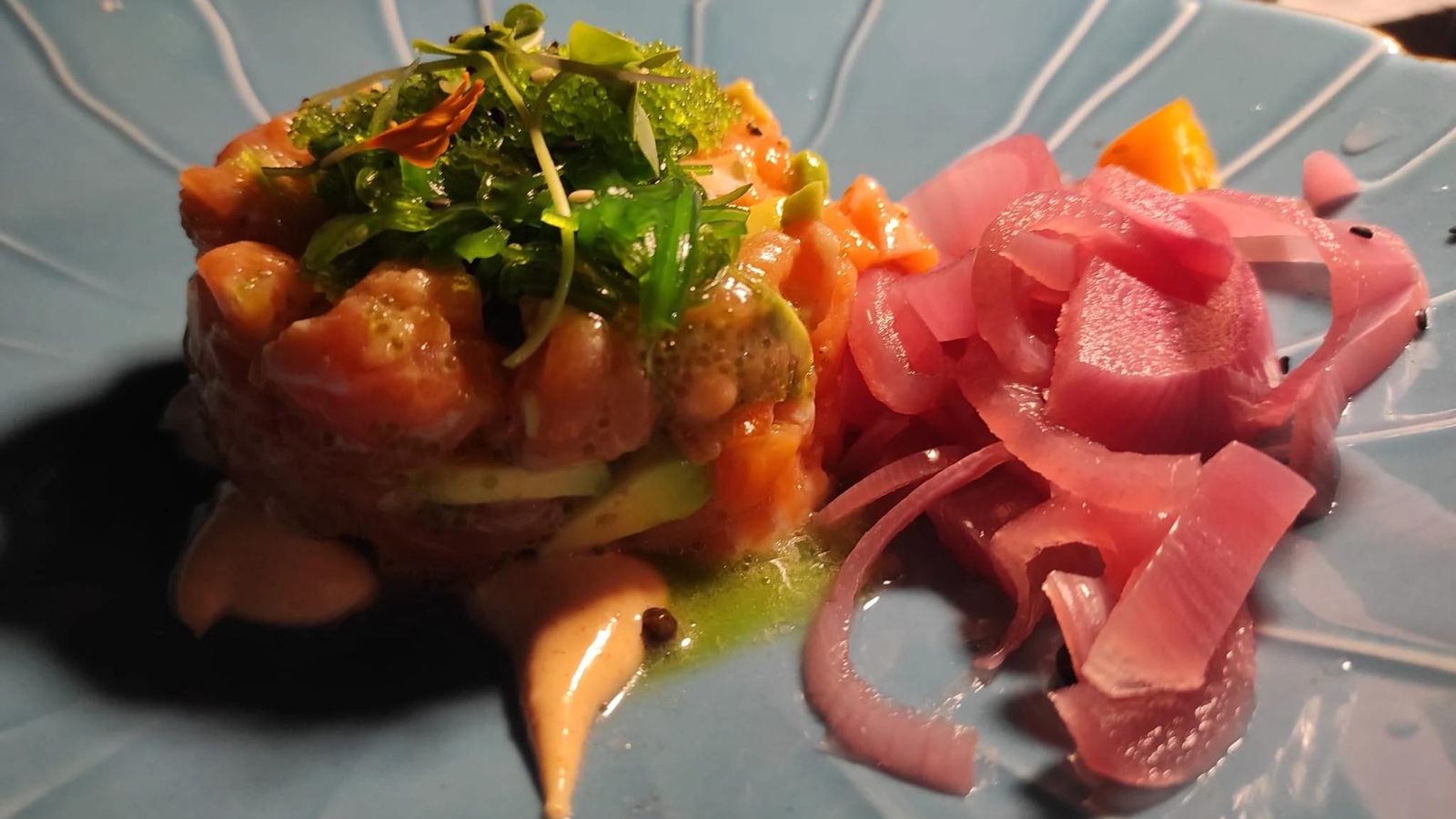 Uno de los platos del chiringuito Tulum Club & Restaurante, en Chipiona.