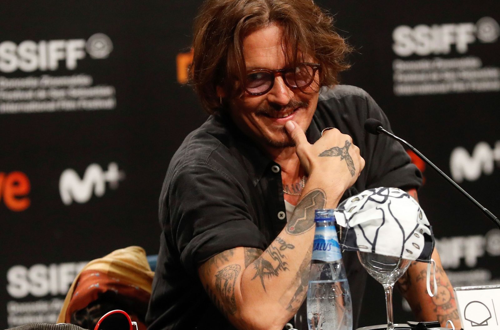 Johnny Depp, en septiembre del año pasado en el Festival de San Sebastián, donde presentó como productor el filme 'Crock of gold: A few rounds with Shane MacGowan'.