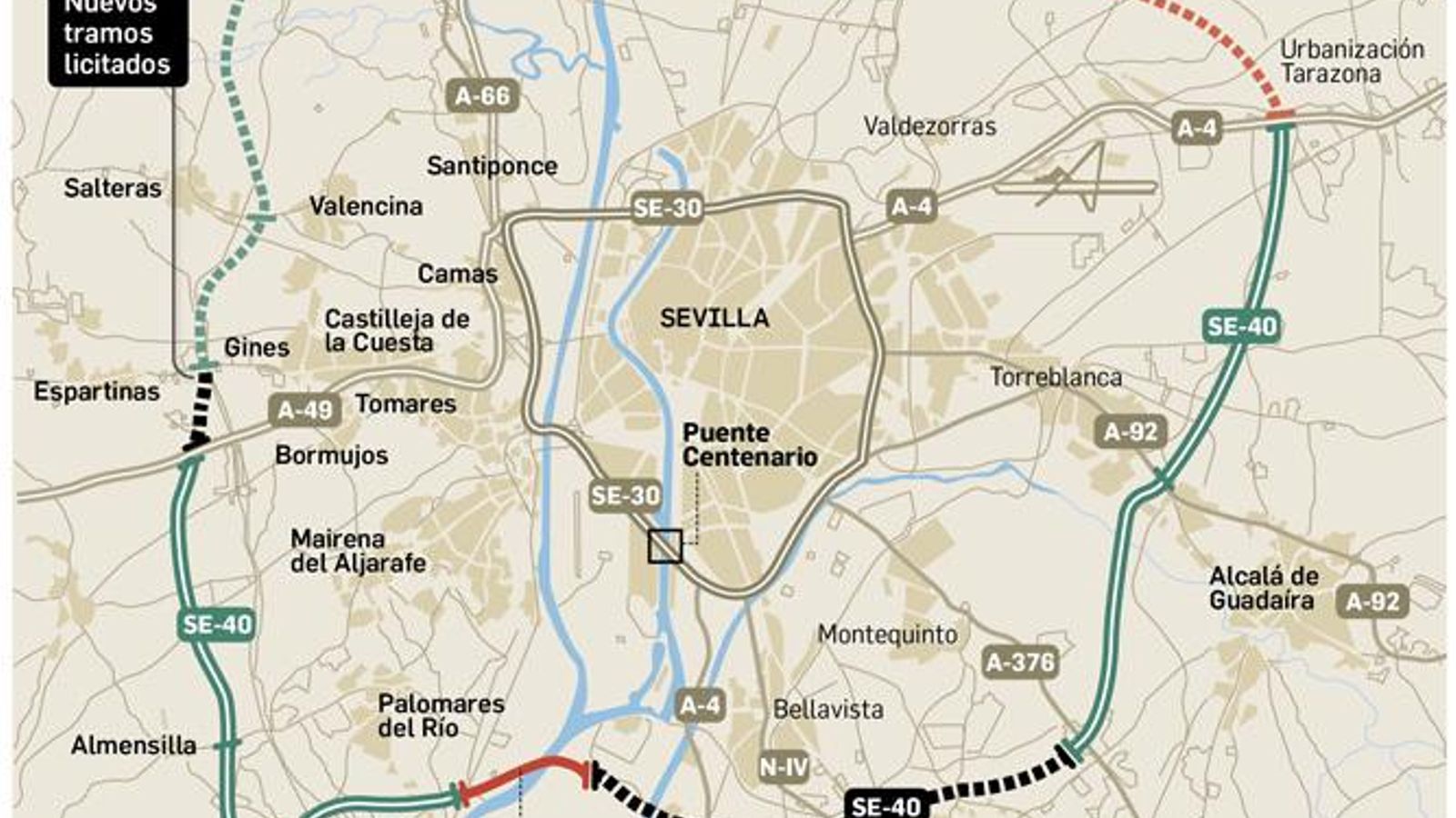 Estado de las obras de la se-40