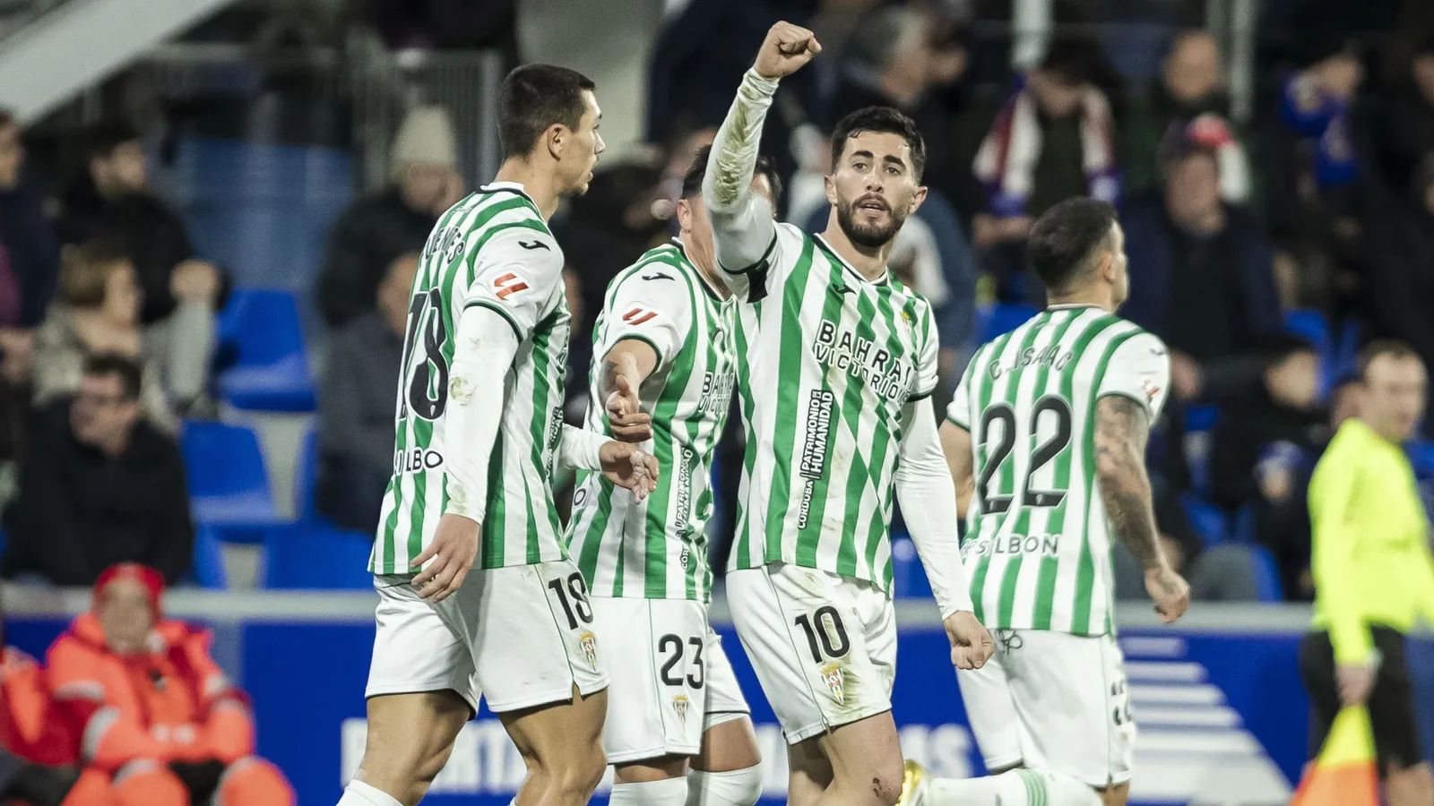 Jacobo celebra su gol en Huesca