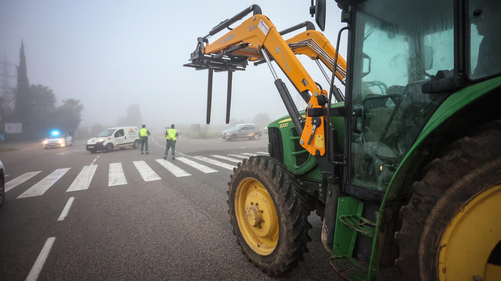 Agricultores de Jerez marchan hacia Algeciras