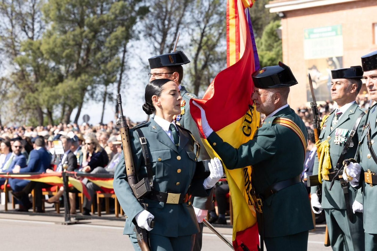 Acto de jura de bandera de la 130ª promoción de guardias civiles de la Academia de Baeza