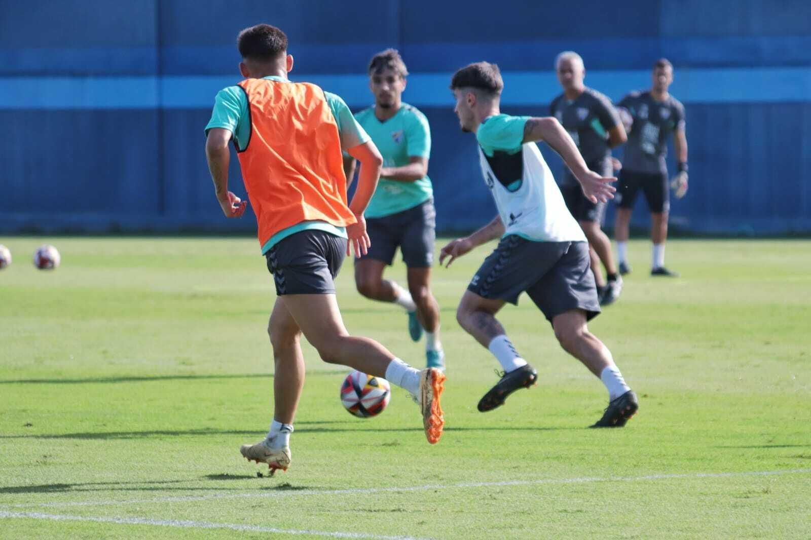 El entrenamiento del Málaga CF, en fotos
