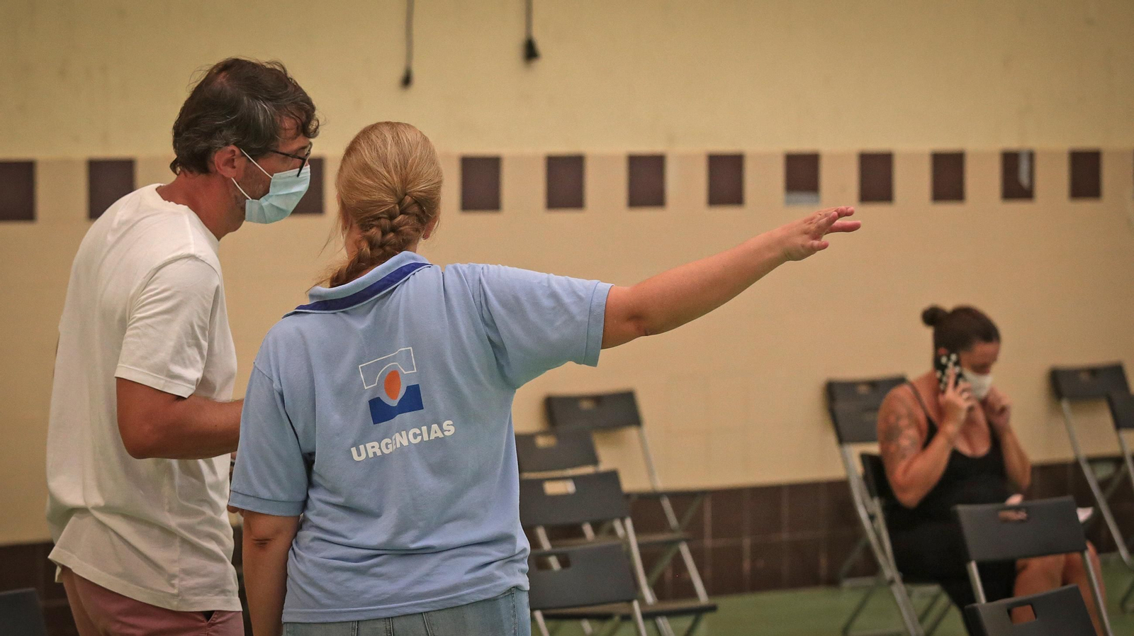 Una imagen de uno de los centros de vacunaciones de Jerez.