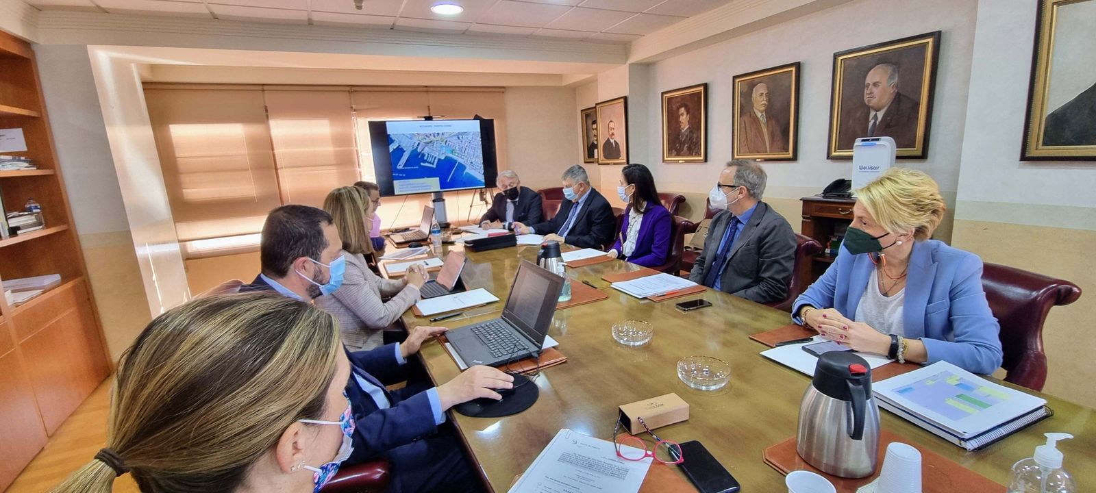 Reunión del consejo de administración de la Autoridad Portuaria