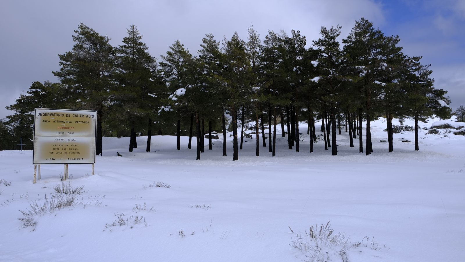 Imágenes del temporal de nieve en la provincia de Almería.