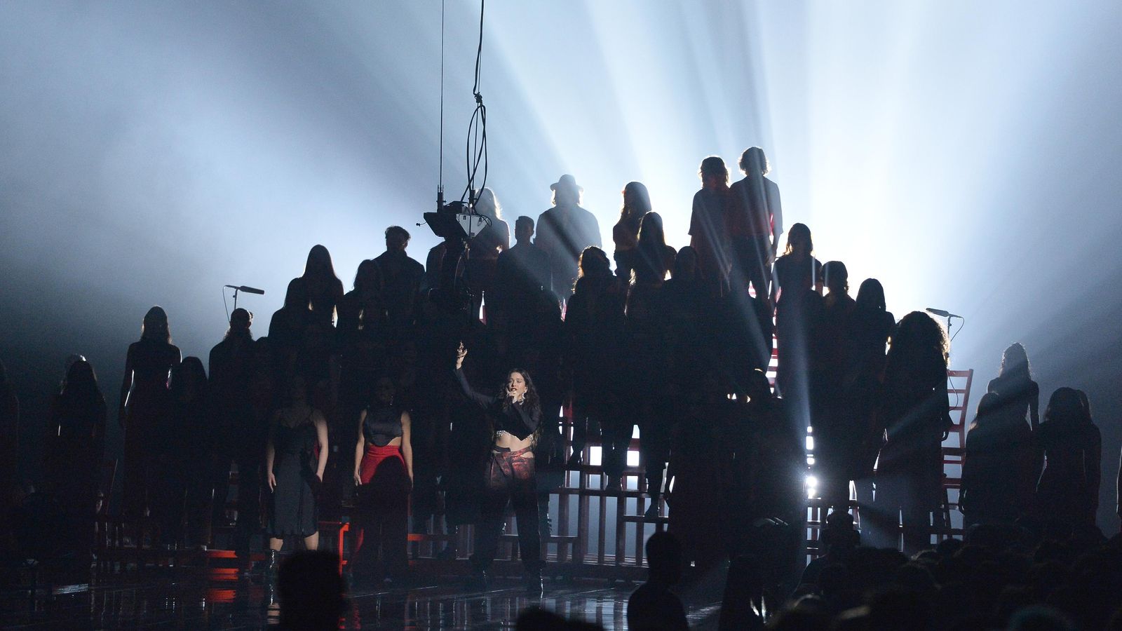 Un momento de la actuación de Rosalía.