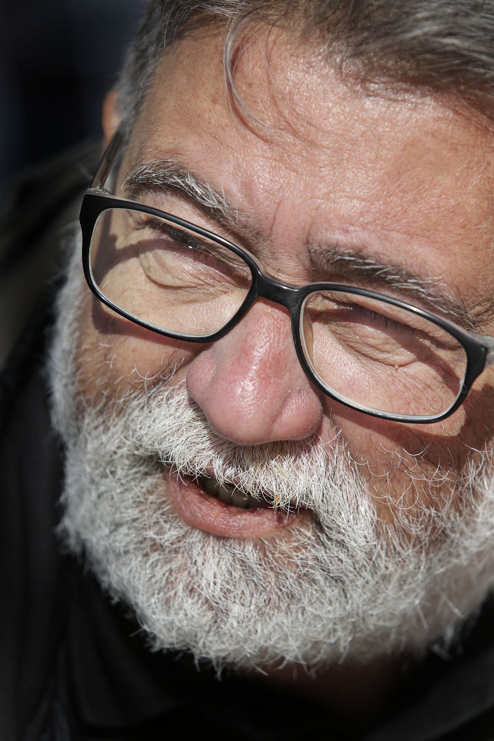 Antonio Noria, ex presidente del comité de empresa de Navantia Puerto Real, durante la entrevista.