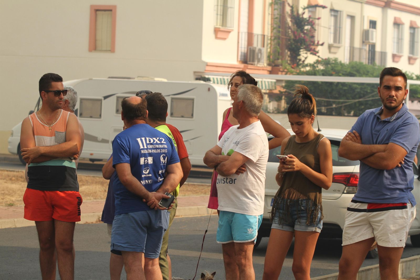 Las imágenes del incendio en Moguer y Mazagón
