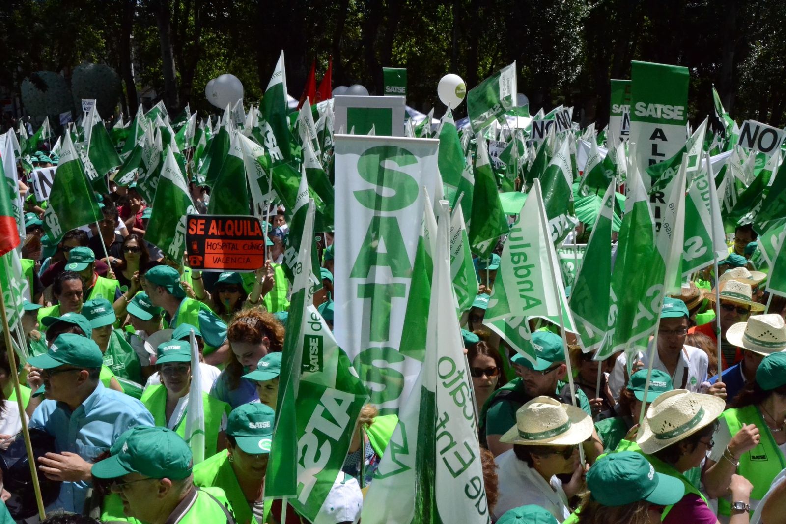 Una concentración de Satse.