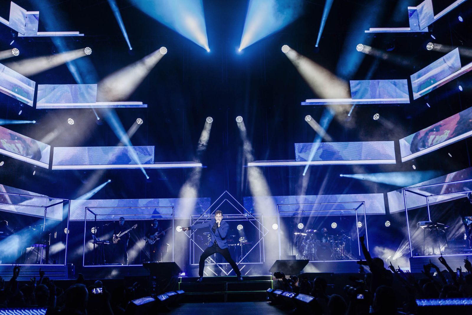 Concierto inaugural de la gira de David Bisbal en el recinto de conciertos de Almería.