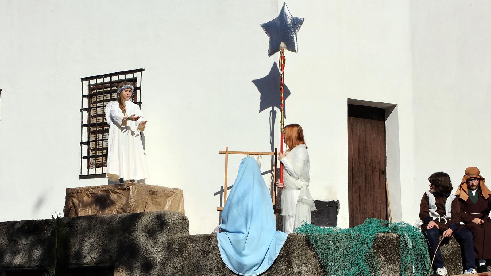 Imágenes del Belén Viviente de la plaza San Lucas en Jerez