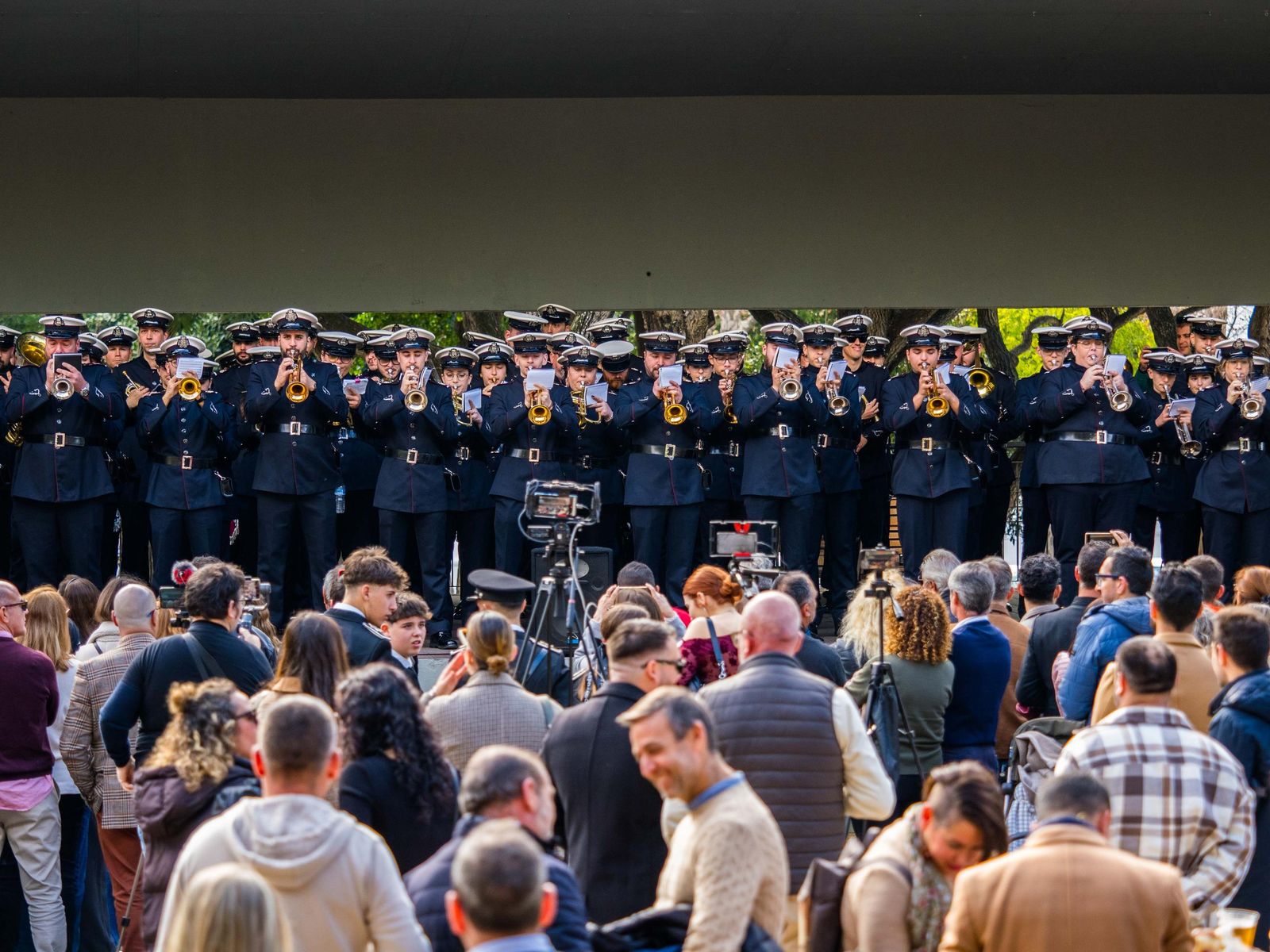 Sones cofrades en el Parque: celebrado el certamen de bandas de Nazareno en San Fernando