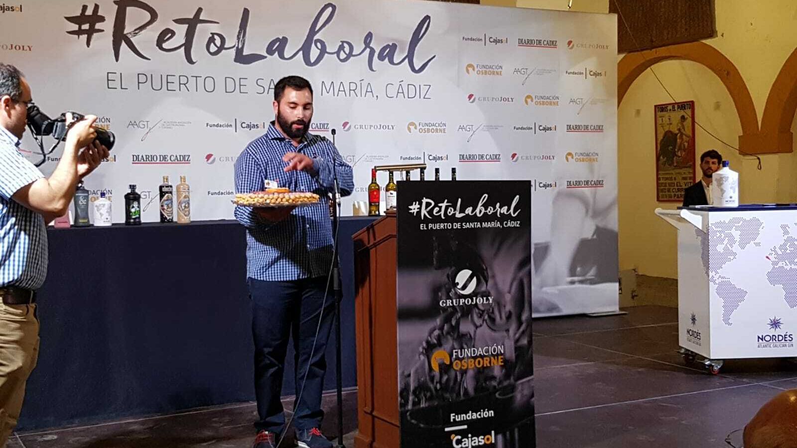 Raúl Melero durante el 'elevator speech'.