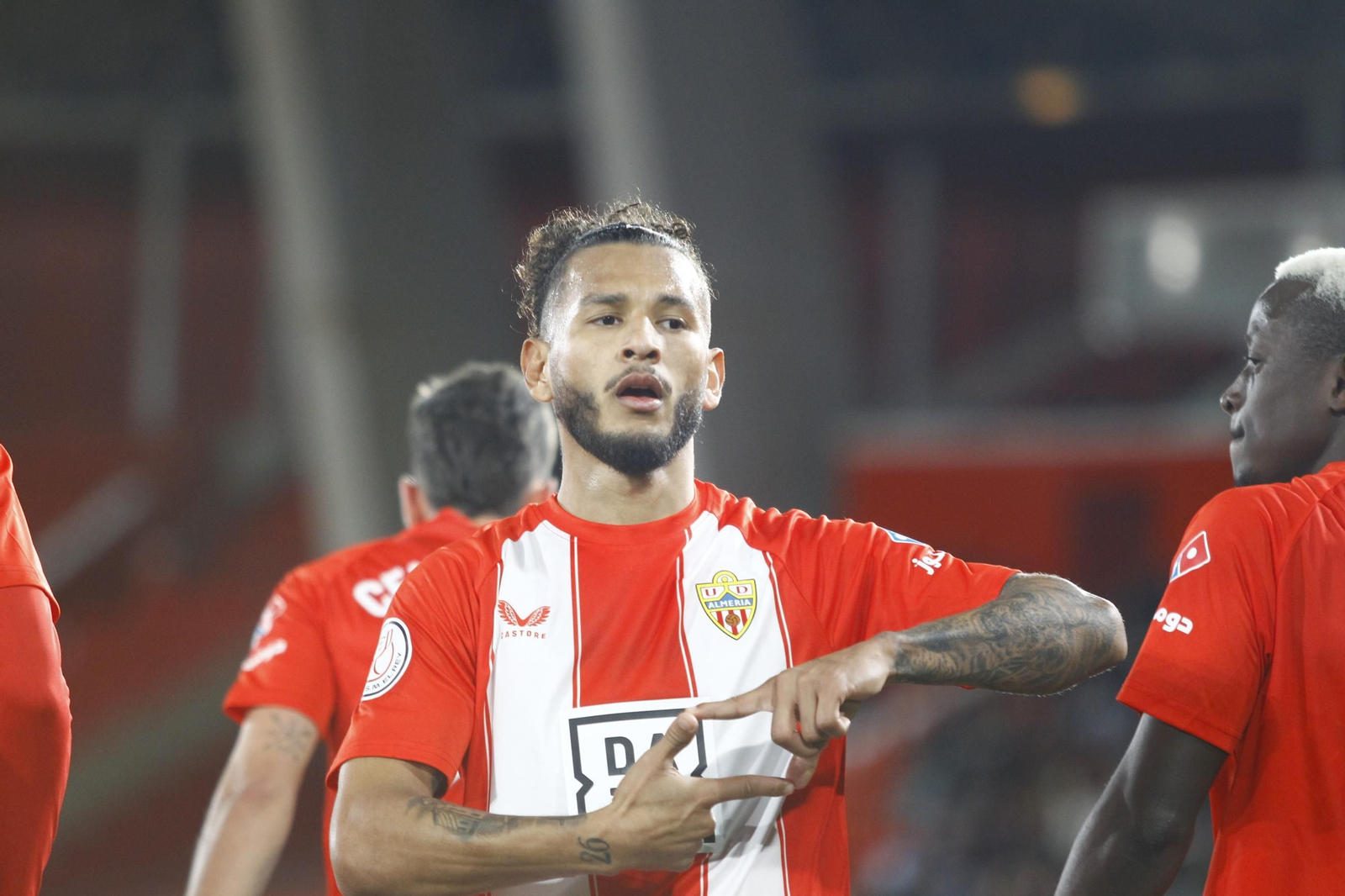 El partido U.D. Almería-C.D. Leganés de Copa del Rey, en imágenes