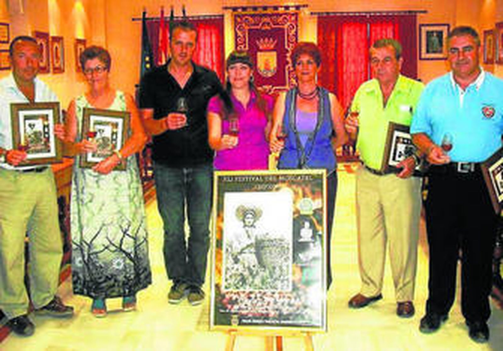 Un momento de la presentación pública del Festival del Moscatel ayer.