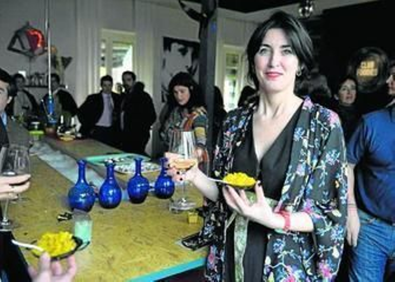 Ana Cárdenas, promotora del Club Foodies, durante su inauguración ayer.