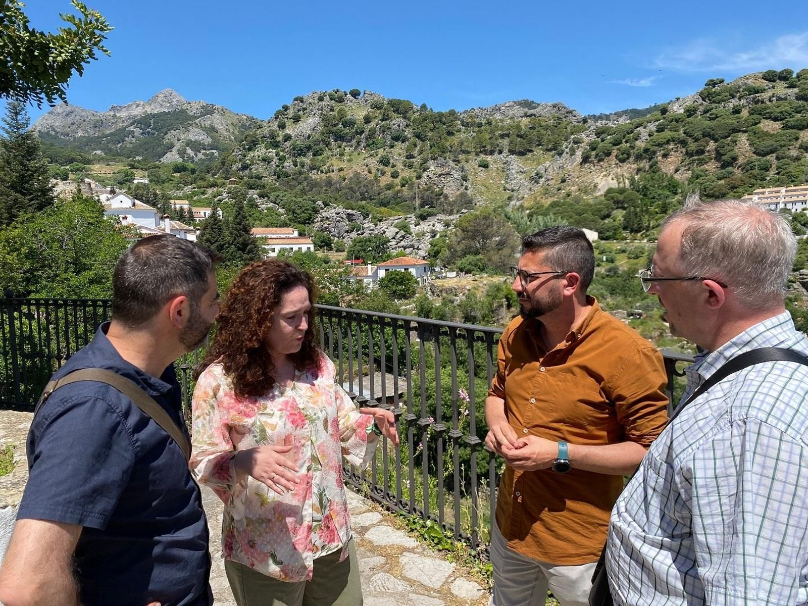 Los responsables de IU en Grazalema.