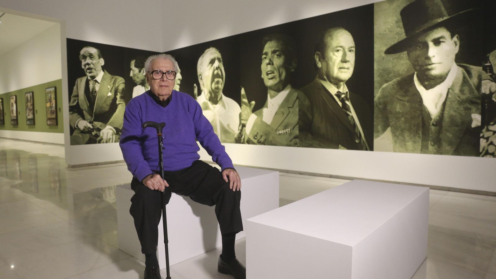 Eugenio Chicano, en diciembre del año pasado, en la inauguración de 'Aguatintas por seguiriyas'. Eugenio Chicano, en diciembre del año pasado, en la inauguración de 'Aguatintas por seguiriyas'.