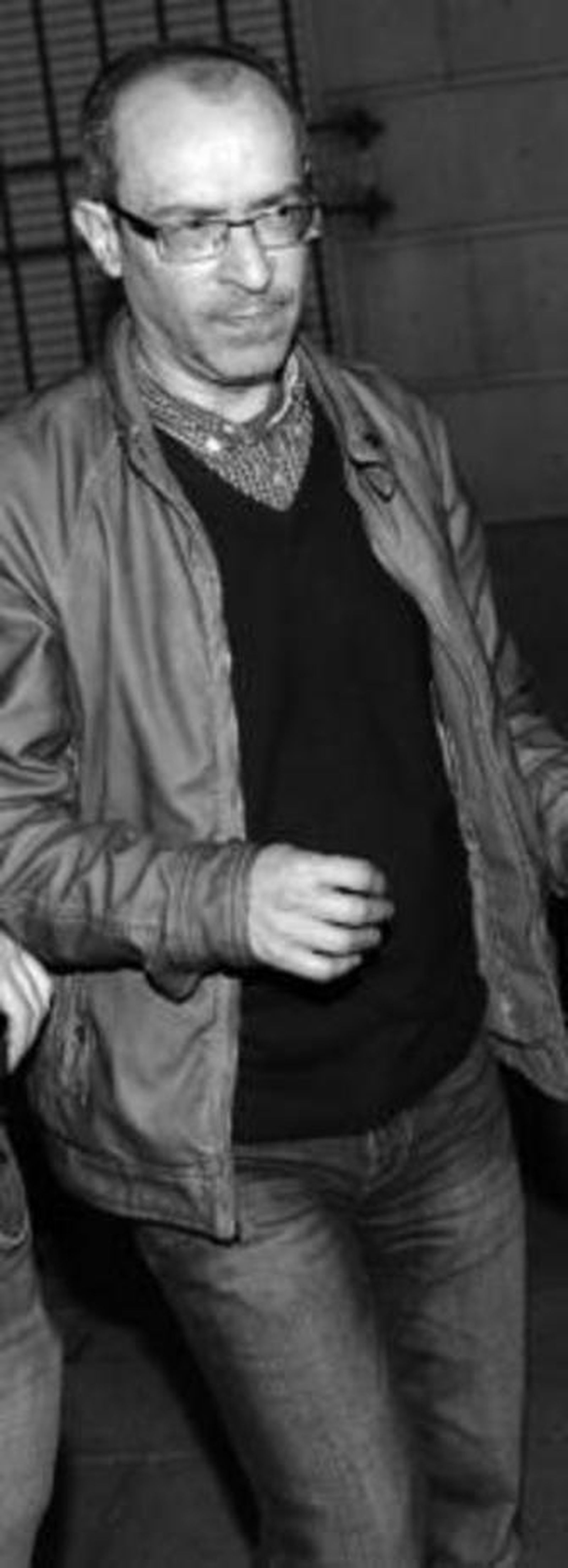 Juan Bouza, tras quedar en libertad con cargos la noche del miércoles.