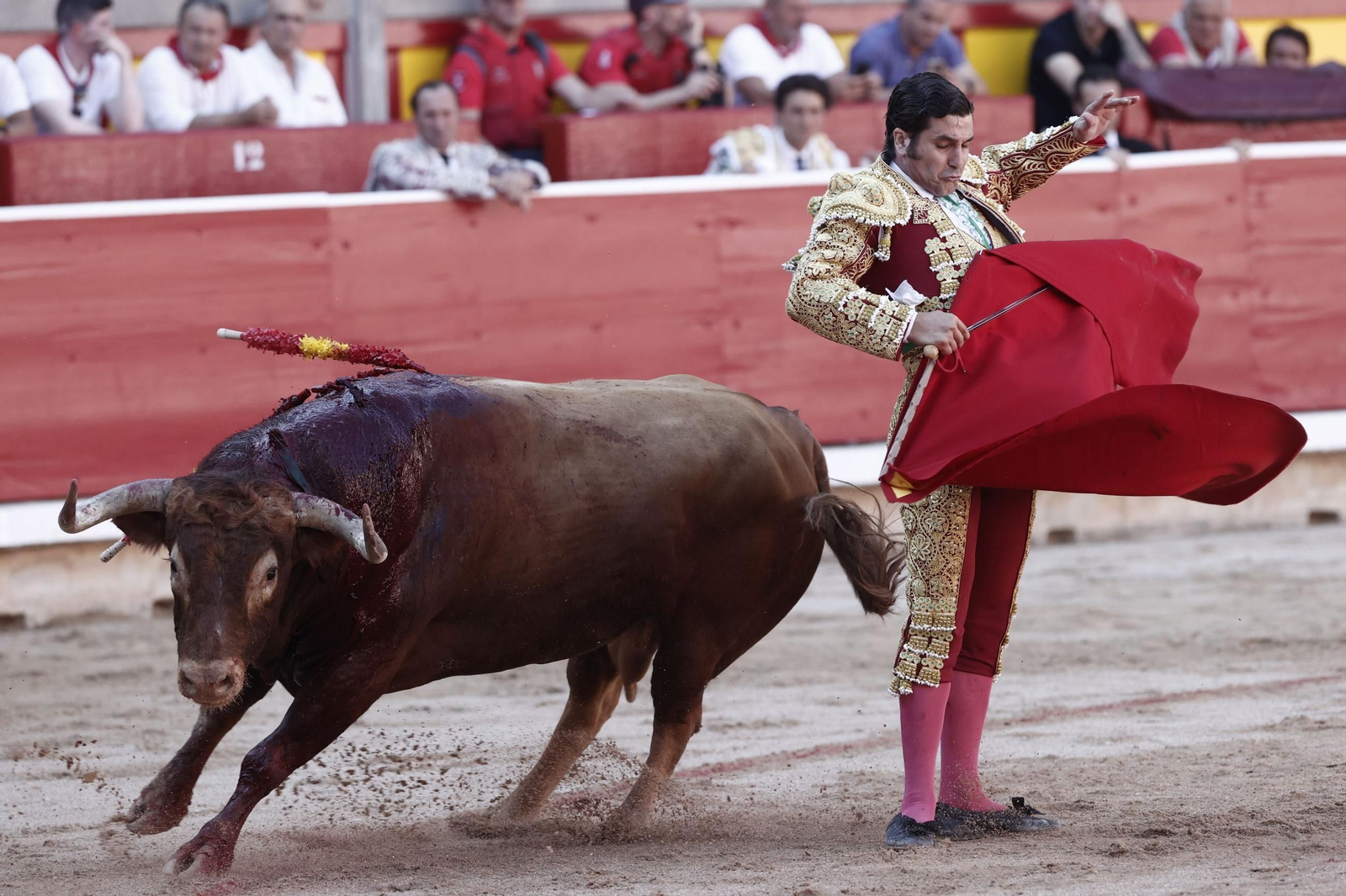 Las imágenes de la Puerta Grande en Pamplona