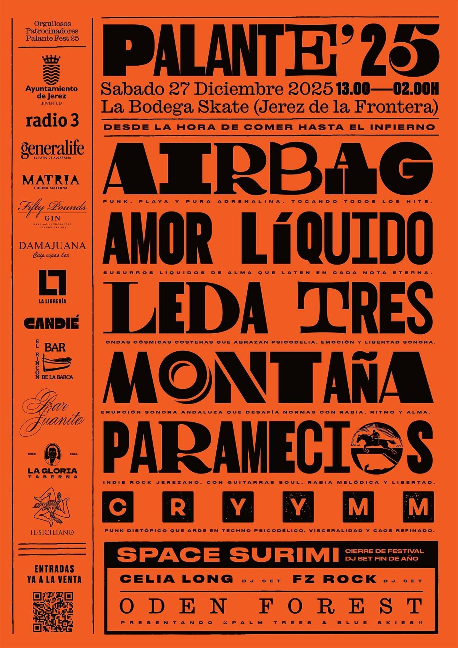 Cartel del Palante Fest 2025 de Jerez