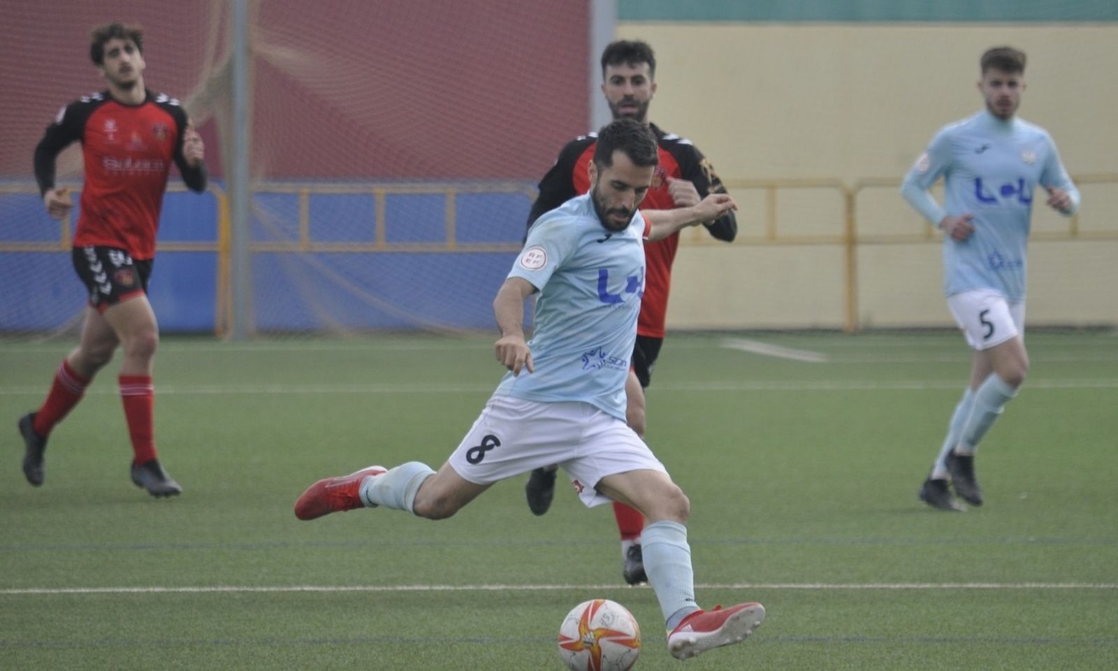 Mario Ruiz, durante el partido que midió al Ciudad de Lucena y el Salerm.