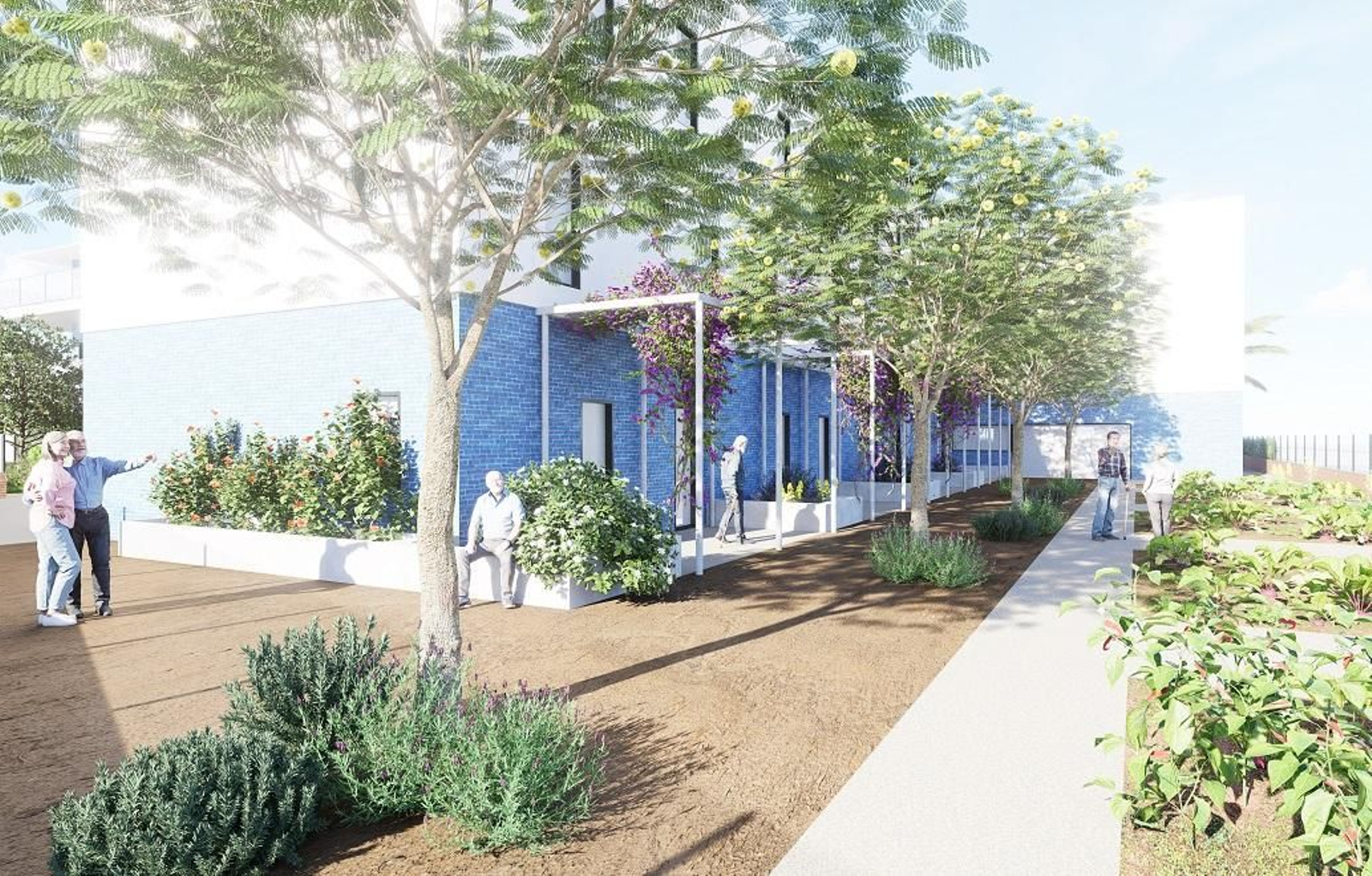 Imagen virtual de cómo será la residencia de mayores del Ensanche Sur.