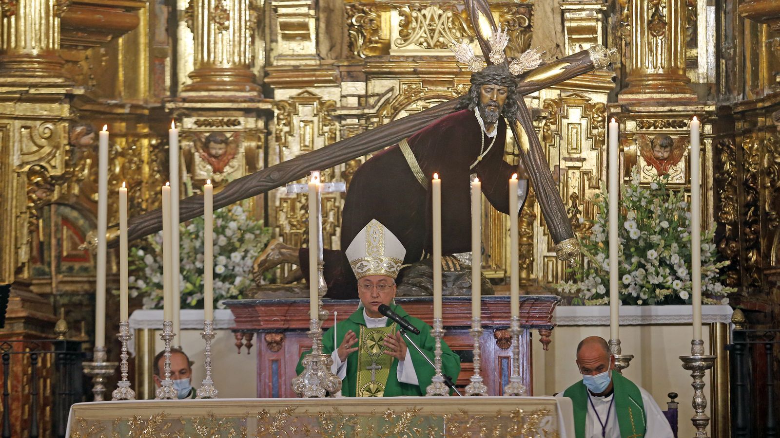 Bendición del retablo en la iglesia de San Lucas