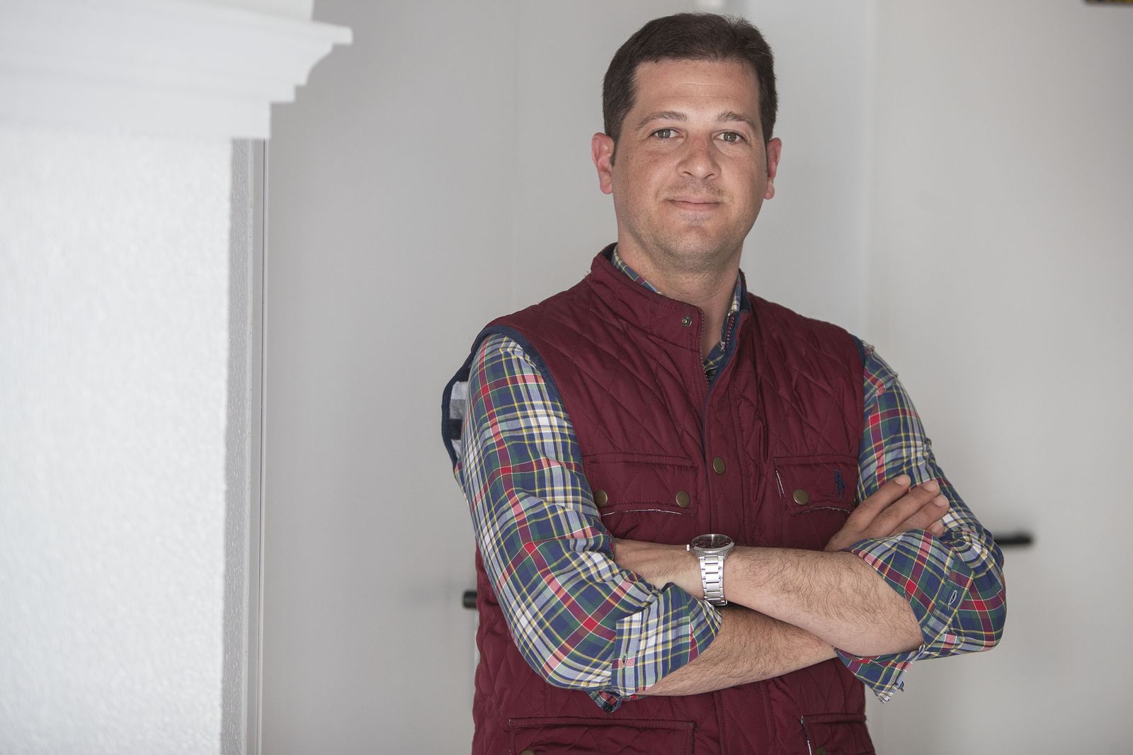 Raúl Jordán, candidato de Falange Española en San Fernando.