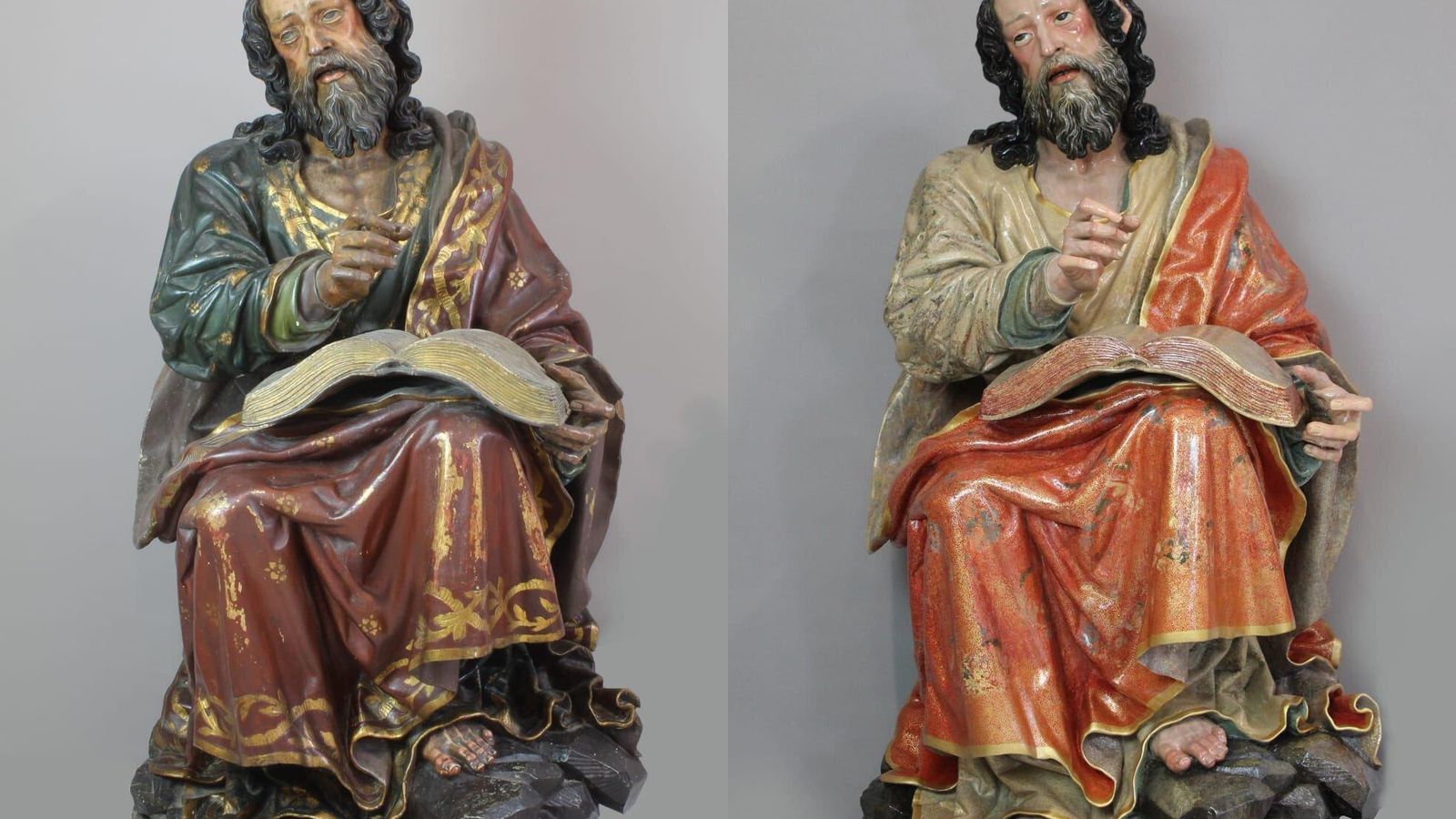 La imagen antes y después