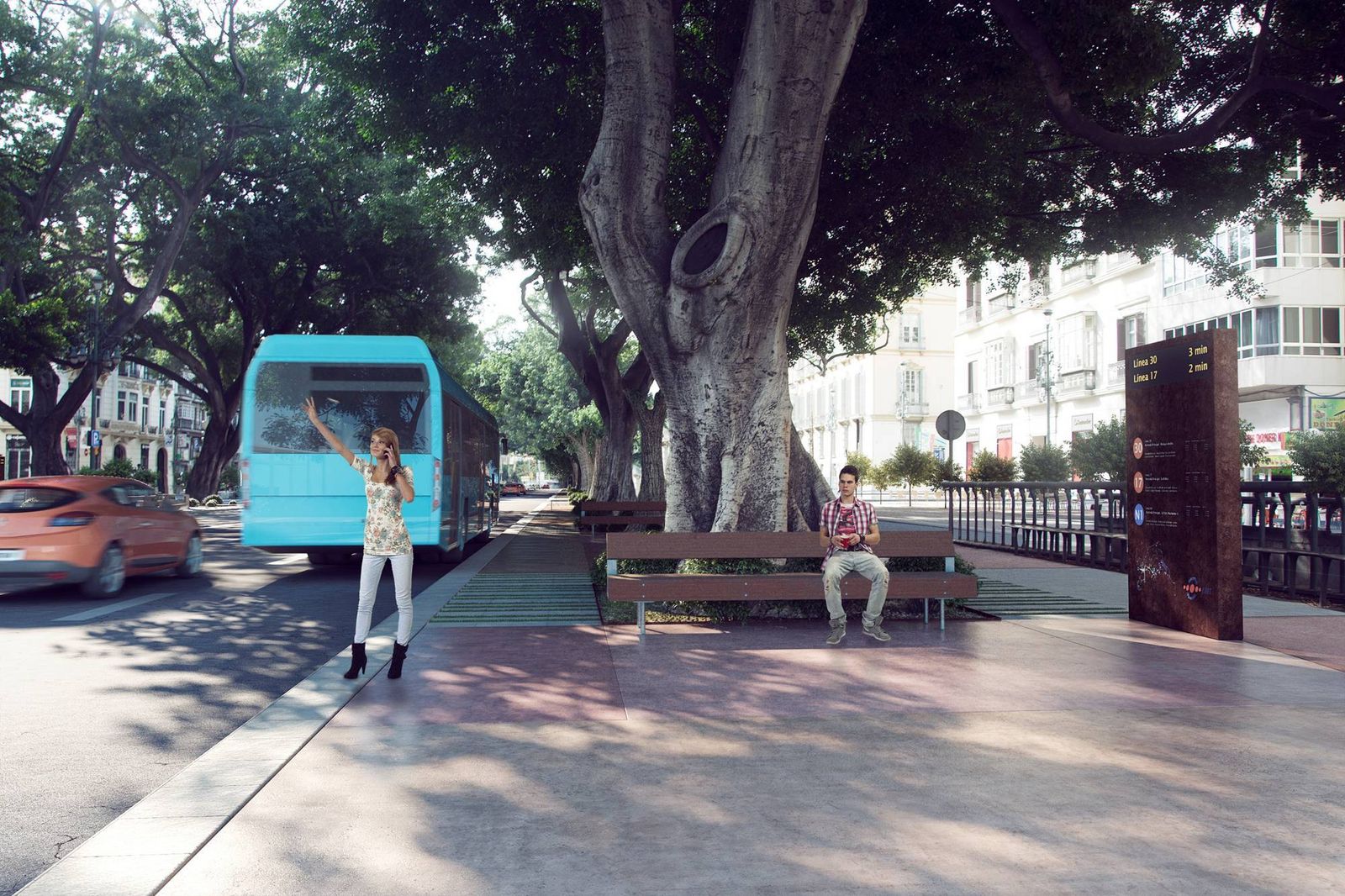 Infografía de la futura Alameda Principal.