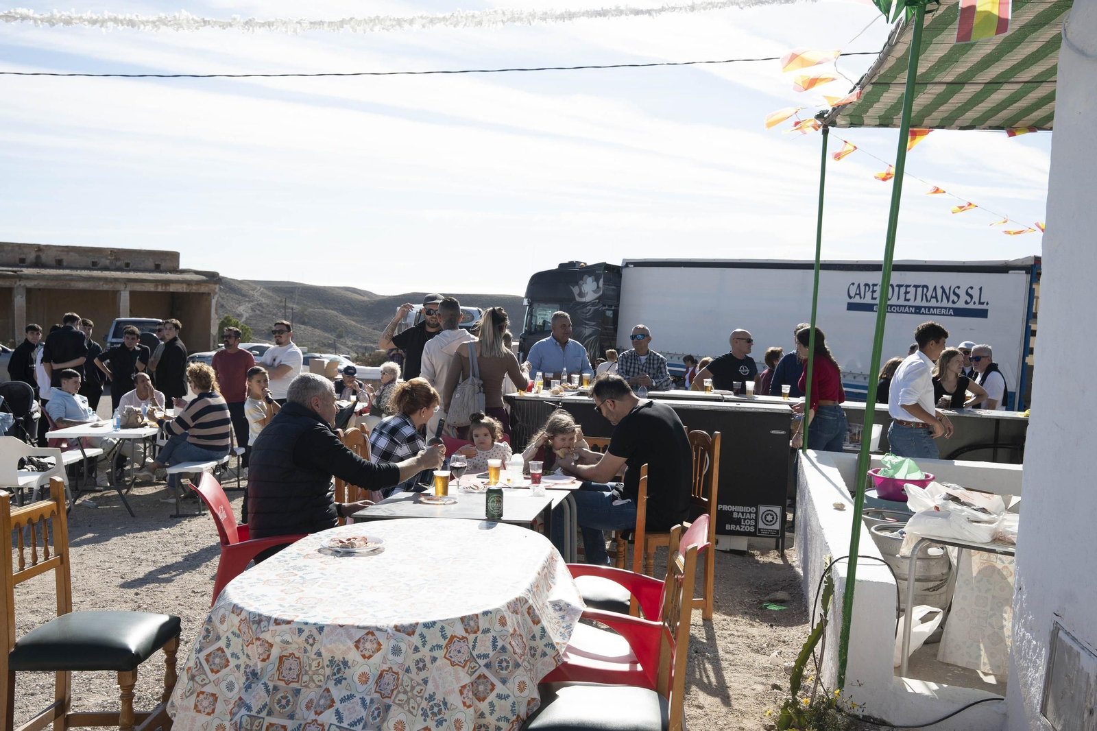 Las imágenes de la romería en Cuevas de Los Úbeda