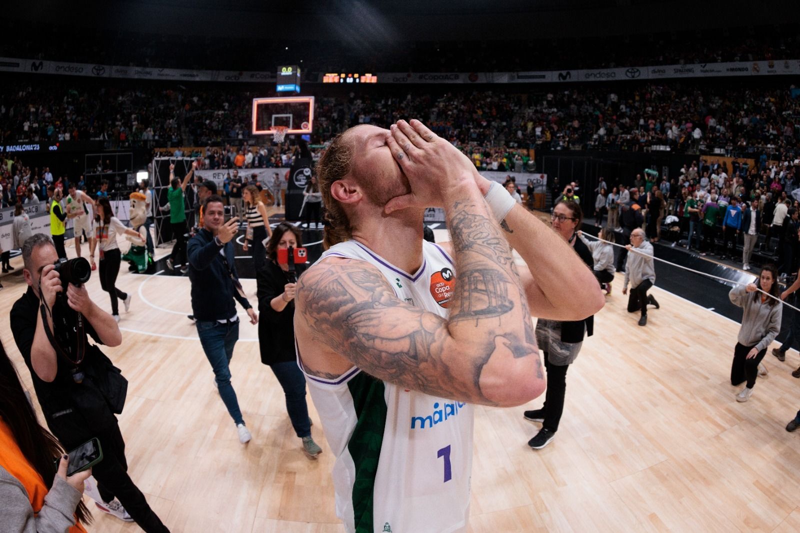 La celebración del Unicaja como campeón de la Copa del Rey, en imágenes