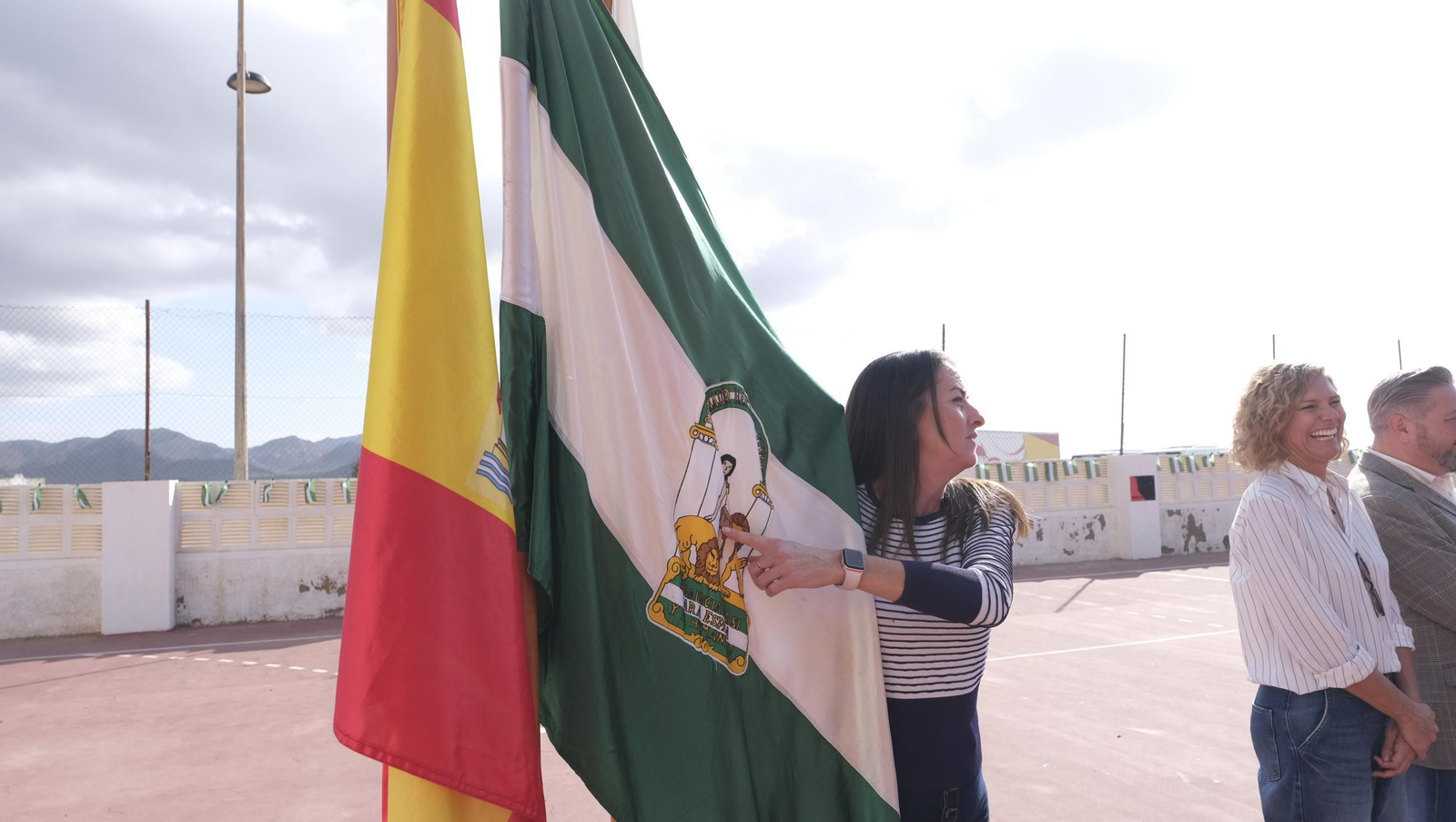 Día de la Bandera de Andalucía en el Colegio Virgen del Mar de Cabo de Gata, en imágenes